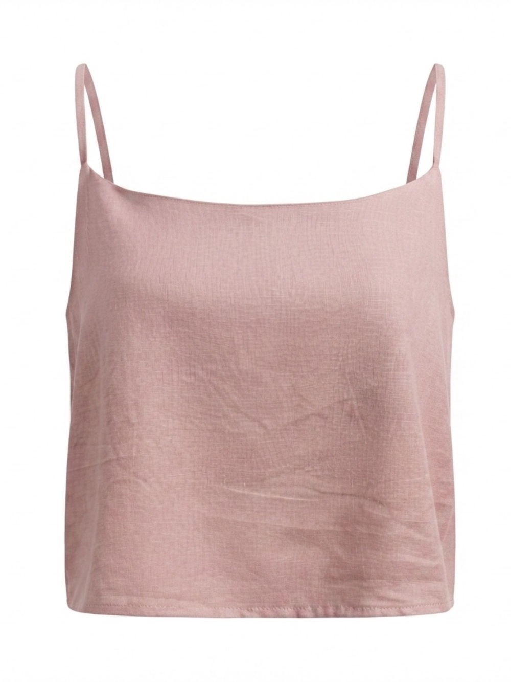 Tamara H. Linen Camisole Top - LARGE Dusty Rose